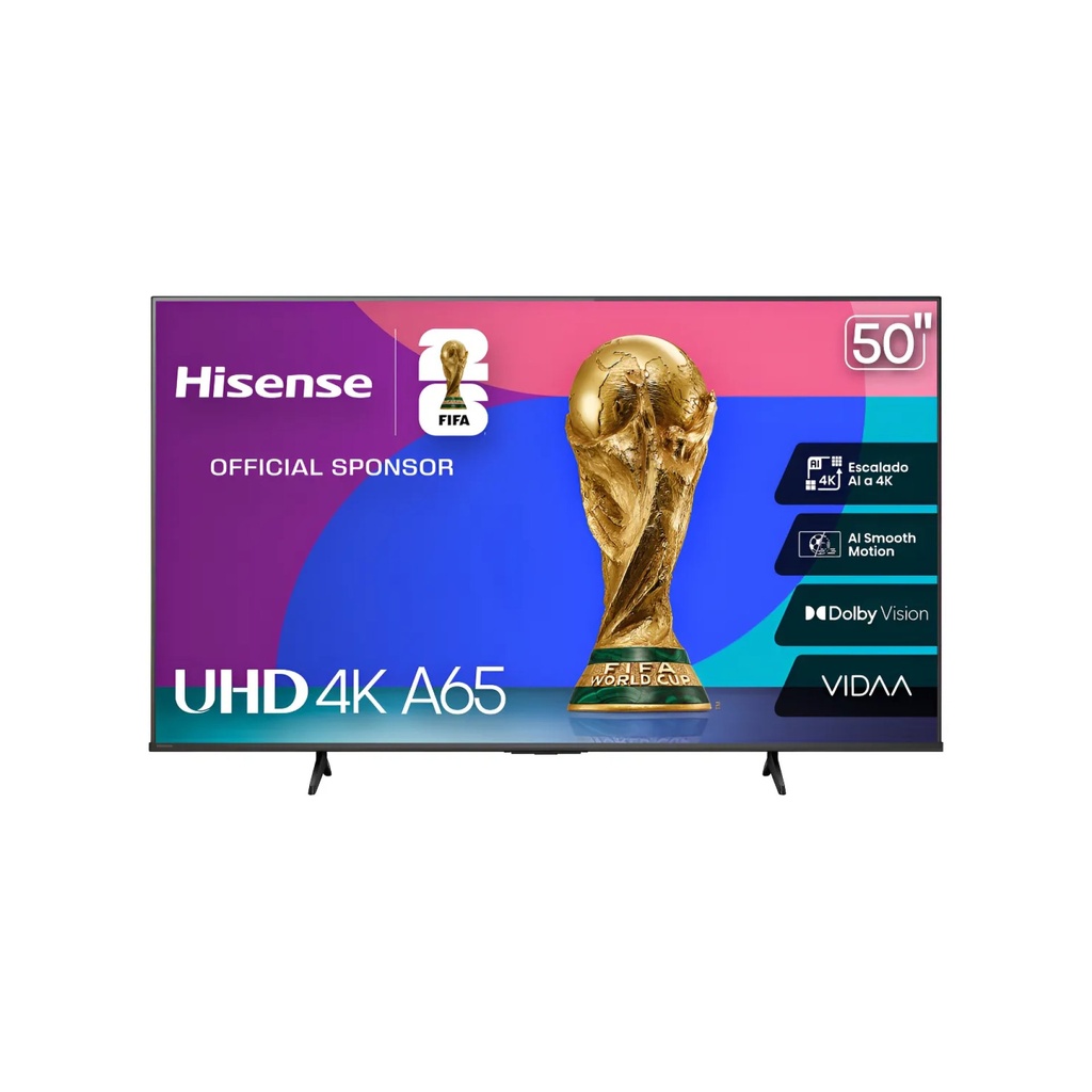 Hisense Smart TV Pantalla 50 Pulgadas LED 50A65NV Vidaa