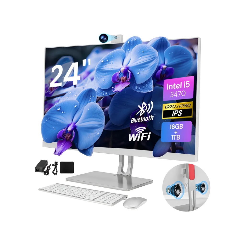 All-in-One 24" Intel i5: Máximo Rendimiento y Espacio Ilimitado