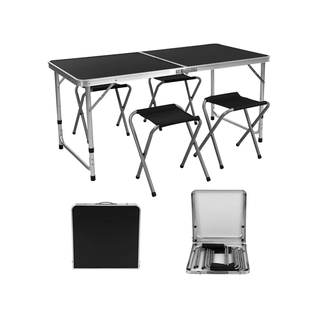 Mesa Plegable Tipo Portafolio 4 Bancos