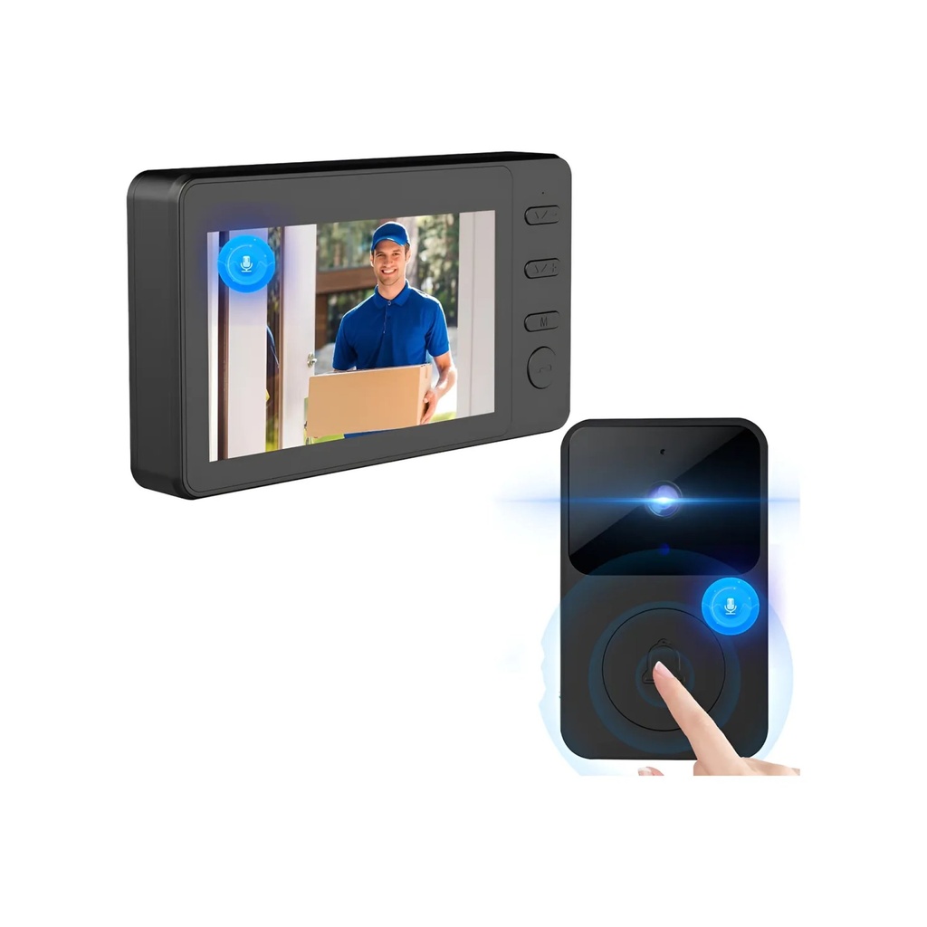 Timbre Inalámbrico Videoportero Cámara De Seguridad 1080p