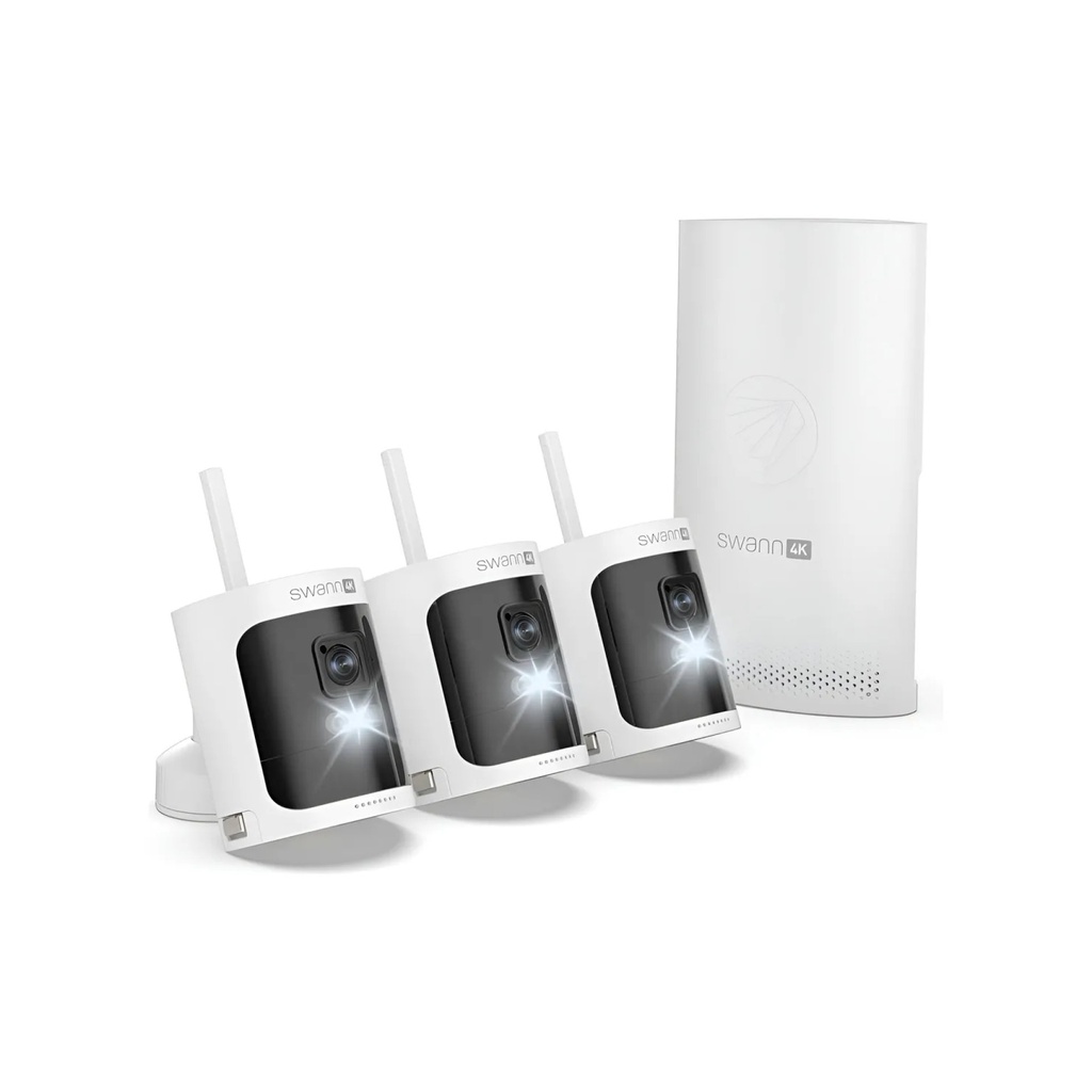 Cámara De Seguridad 3pcs Wireless Resolución 4K Swann