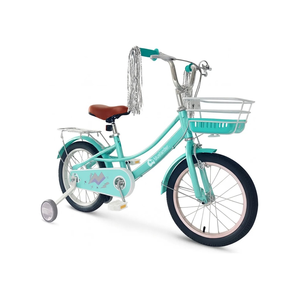 Bicicleta Infantil Para Niña Rodada 16 Con Ruedas Auxiliares