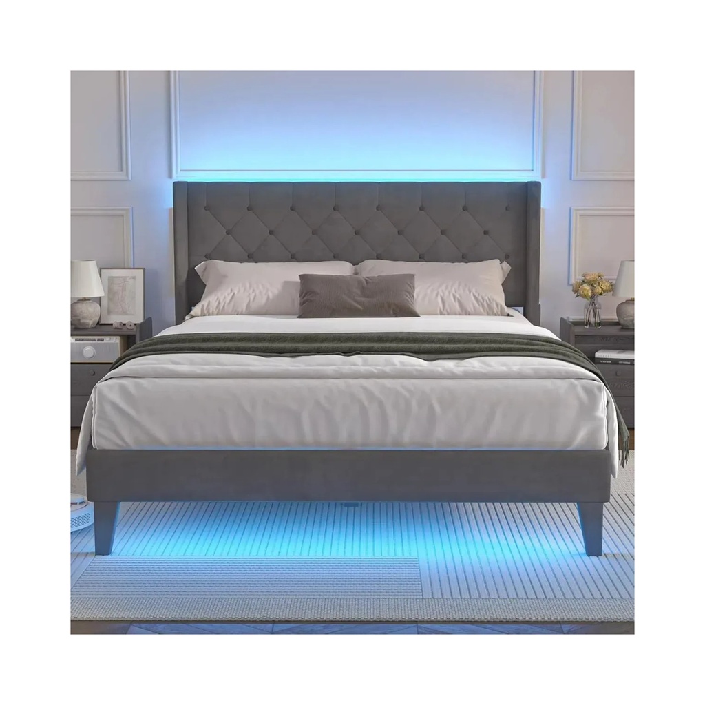 Cama Matrimonial De Madera Base + Cabecera Full Size