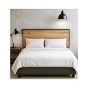 Cabecera Cabelami Matrimonial Moderna Flotante Color Maple Beige