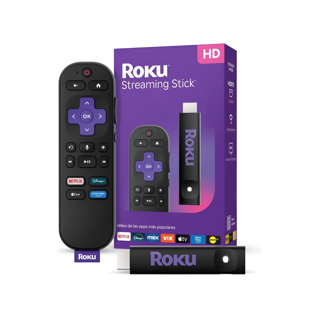 Roku 3840 Streaming Stick Control de Voz